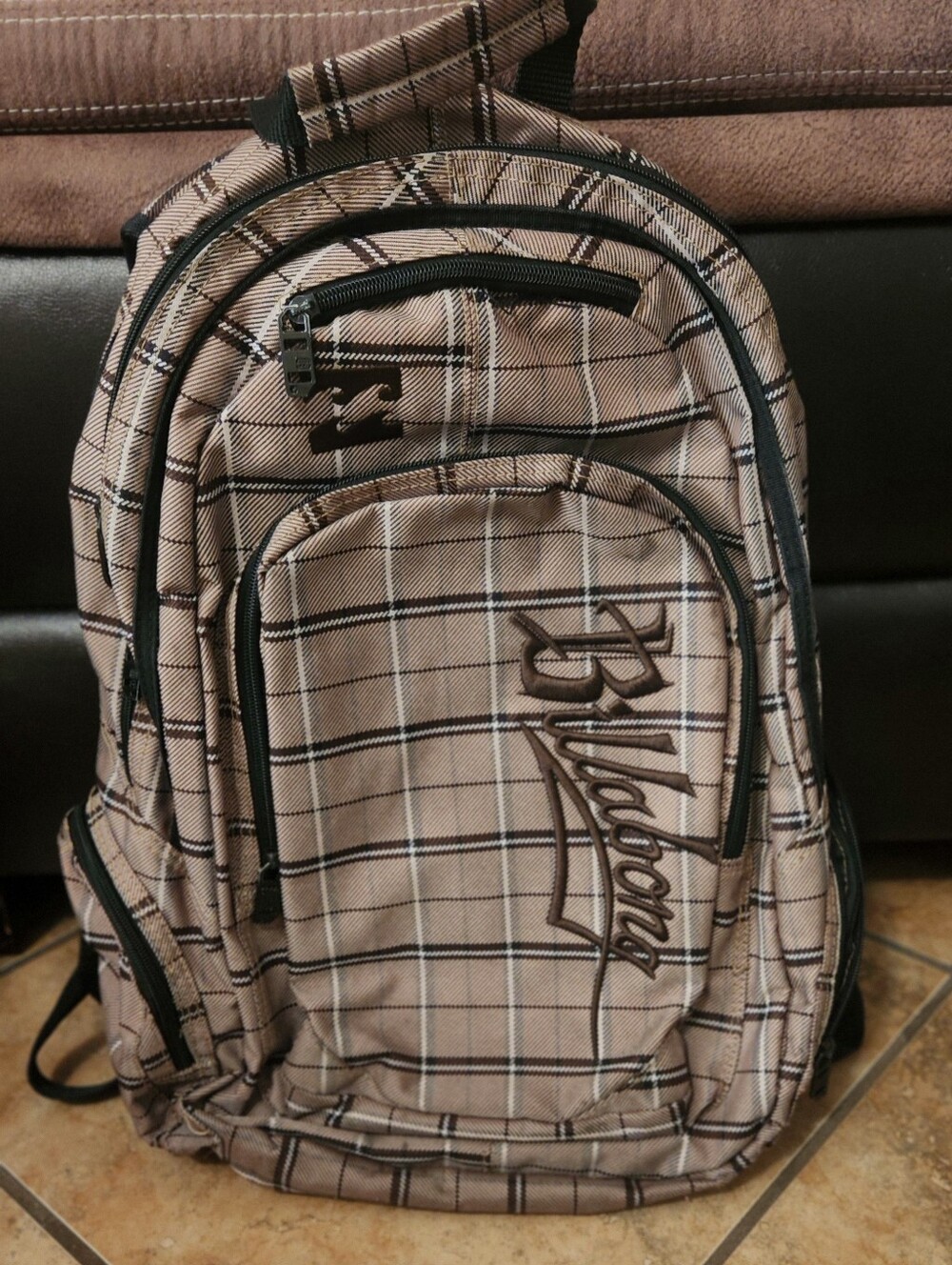 Billabong Vintage Plaid Backpack